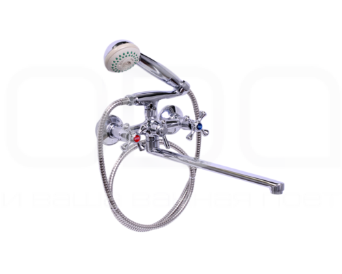 Смеситель силуминовый для ванны &Prime;Крест Master&Prime;
